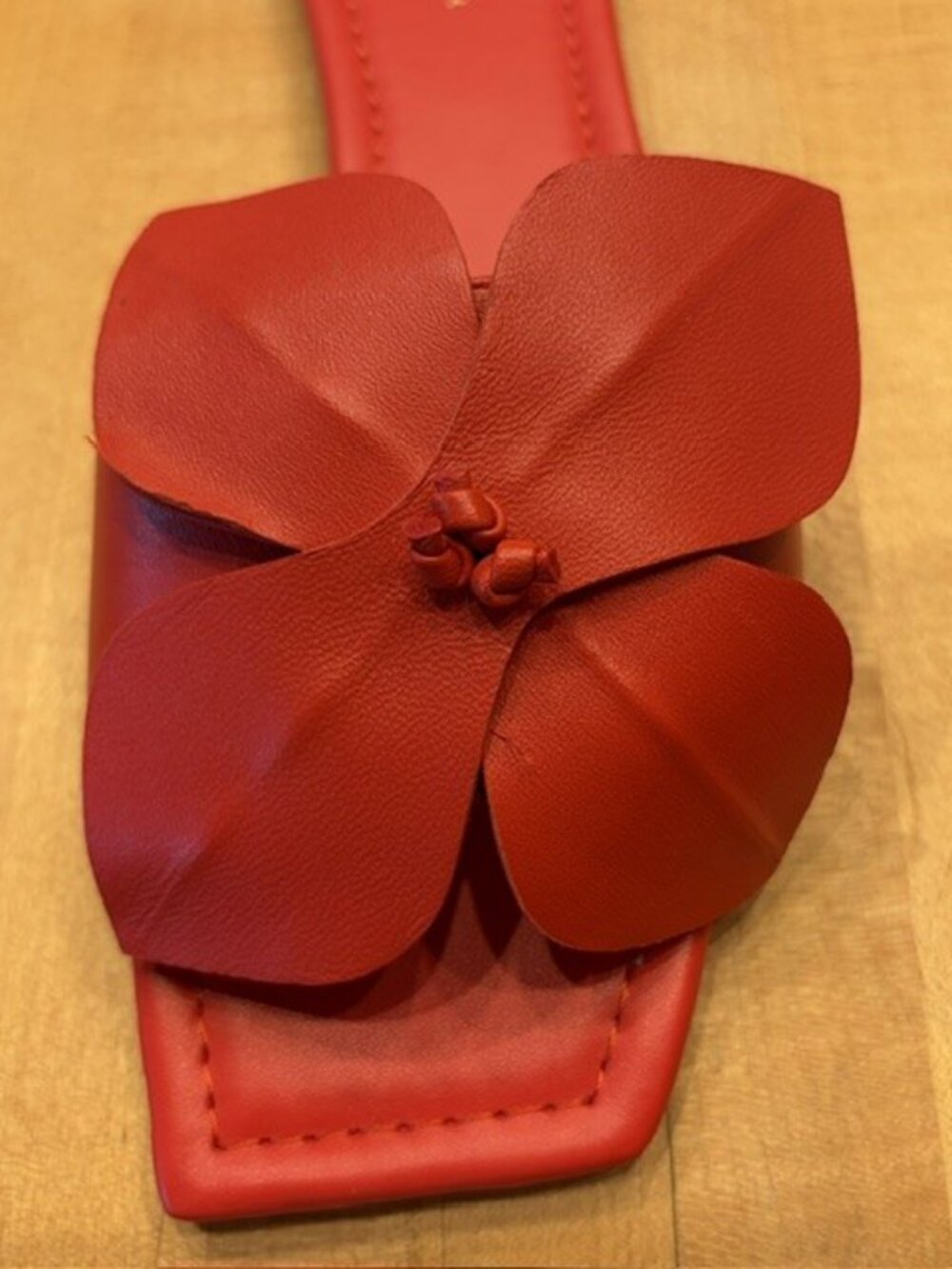 NWT Ann Taylor Red Flower Sandal 6.5